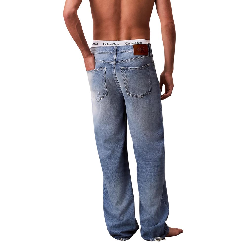 Calvin Klein Jeans Blaue Lyocell Relaxed Fit Jeans