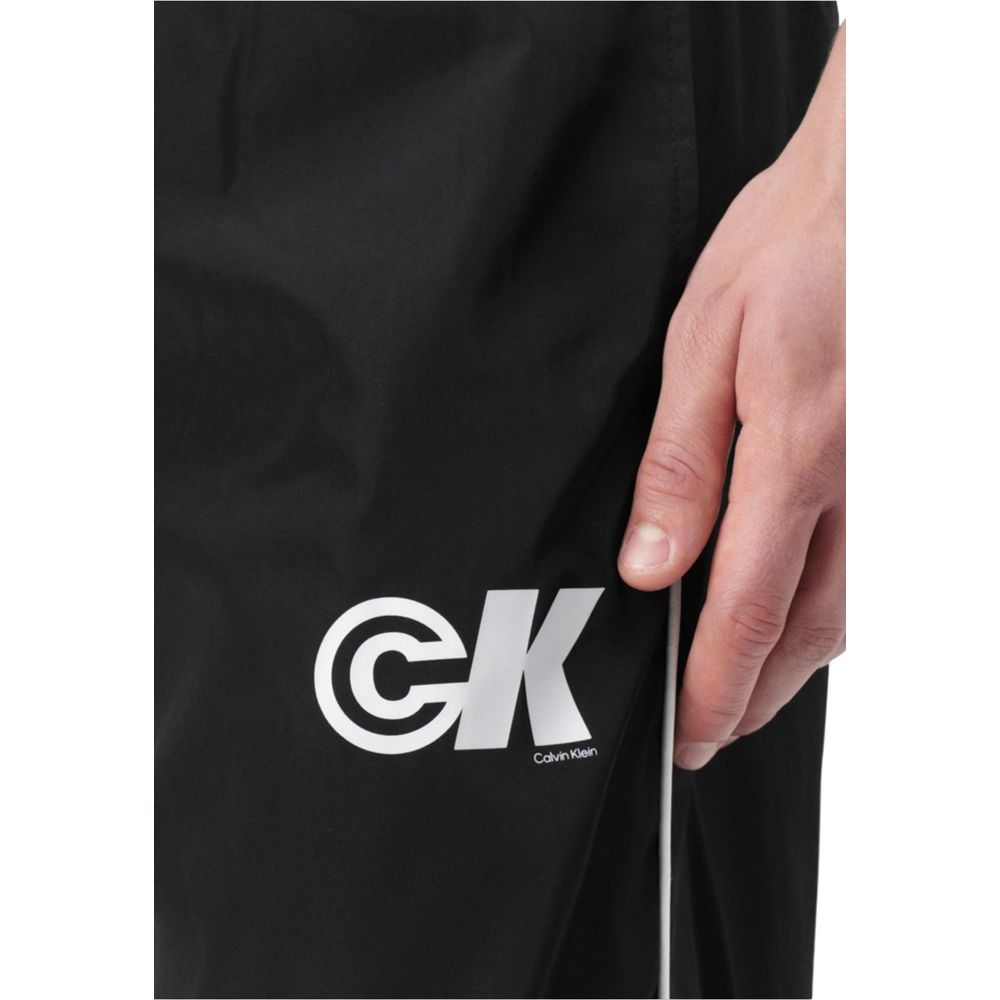 Calvin Klein Jeans Schwarze Polyester-Jogginghose (Trainingshose)