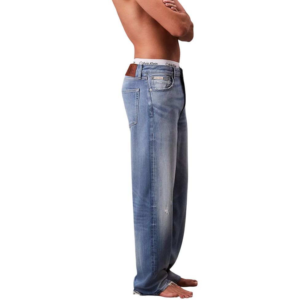Calvin Klein Jeans Blaue Lyocell Relaxed Fit Jeans