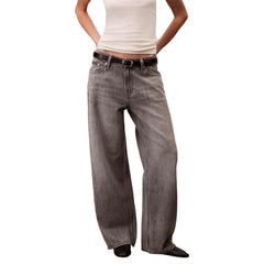 Calvin Klein Jeans Gray Cotton Boyfriend Jeans