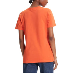 Tommy Hilfiger Orangefarbenes T-Shirt aus recycelter Baumwolle