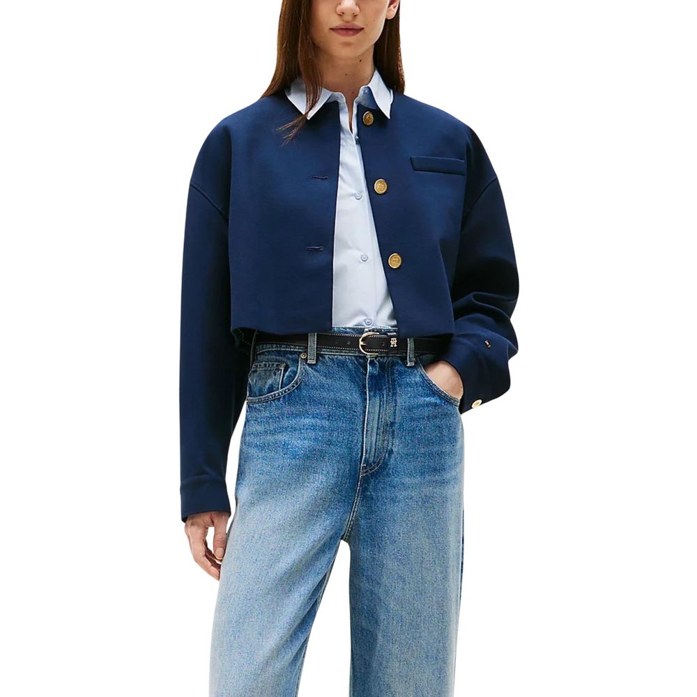 Tommy Hilfiger Blazer aus blauer Viskose