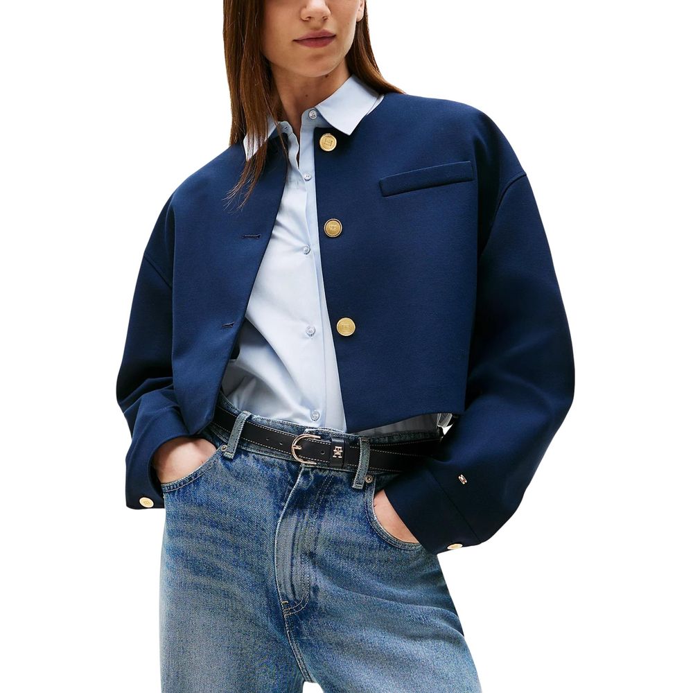 Tommy Hilfiger Blazer aus blauer Viskose