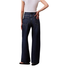 Calvin Klein Jeans Blaue Bootcut-Jeans aus recycelter Baumwolle