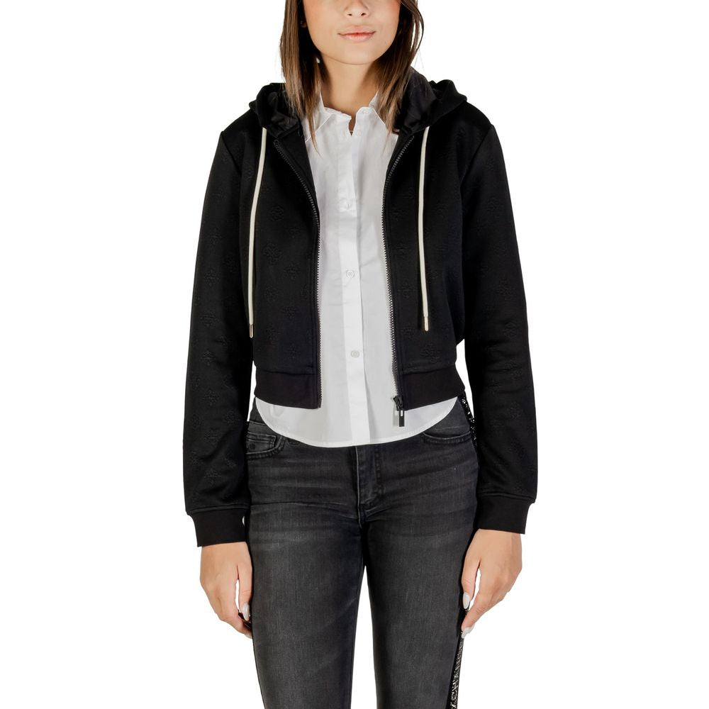 Guess Active Hoodie aus schwarzem Polyester