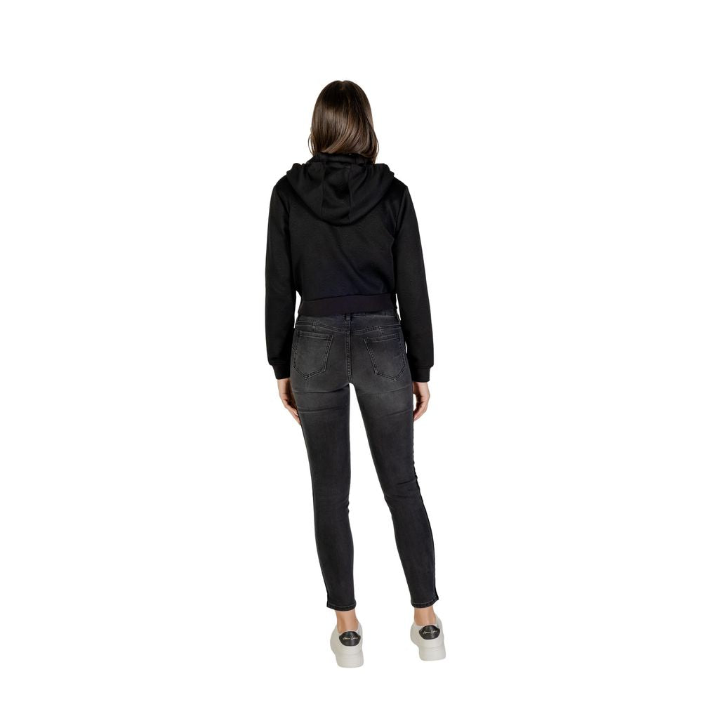 Guess Active Hoodie aus schwarzem Polyester