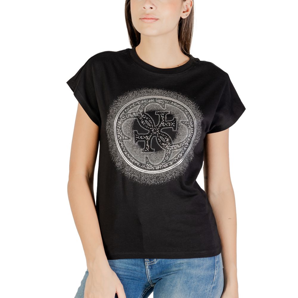 Guess Zwart Katoenen T-Shirt