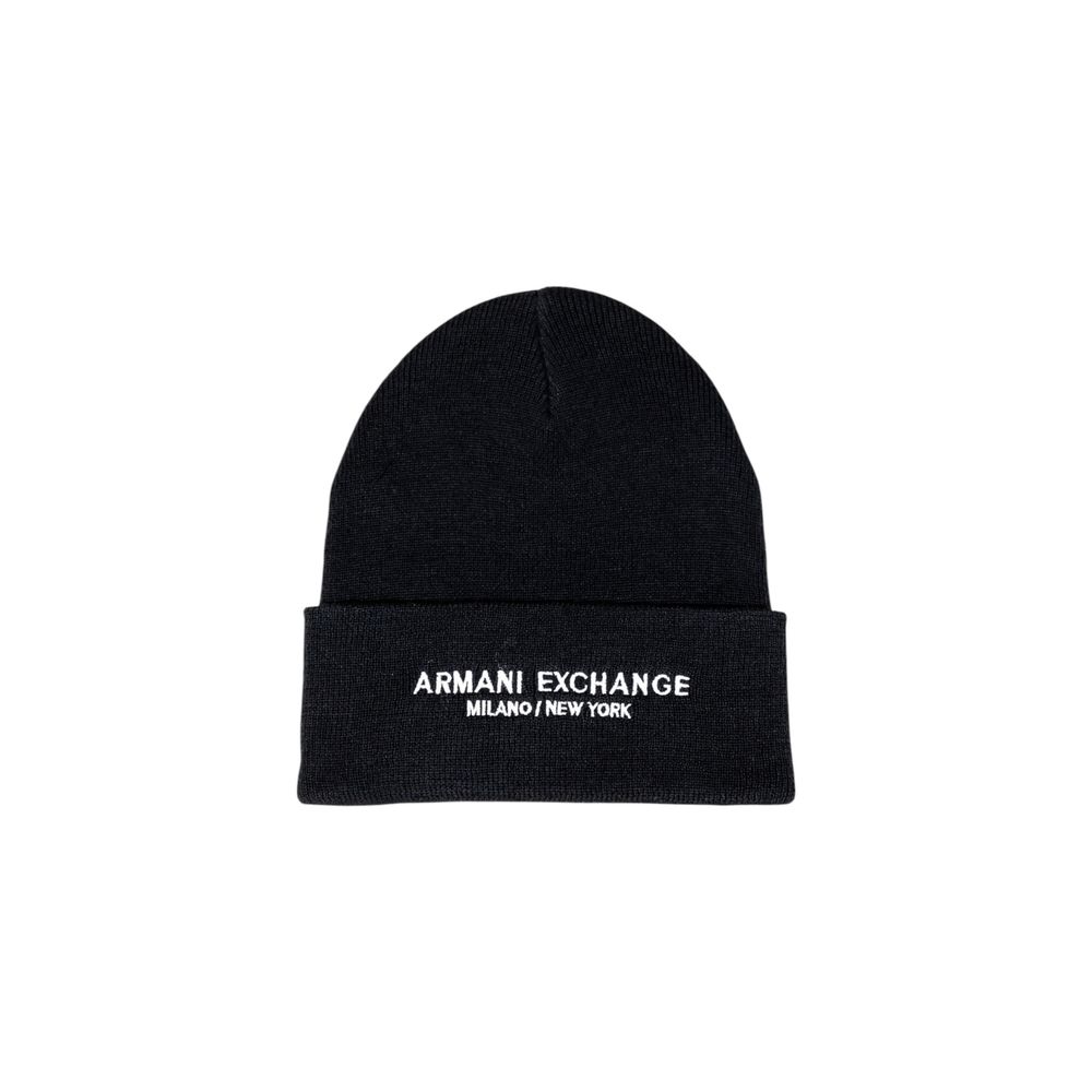 Armani Exchange Zwarte Polyester Cap (Honkbalpet)