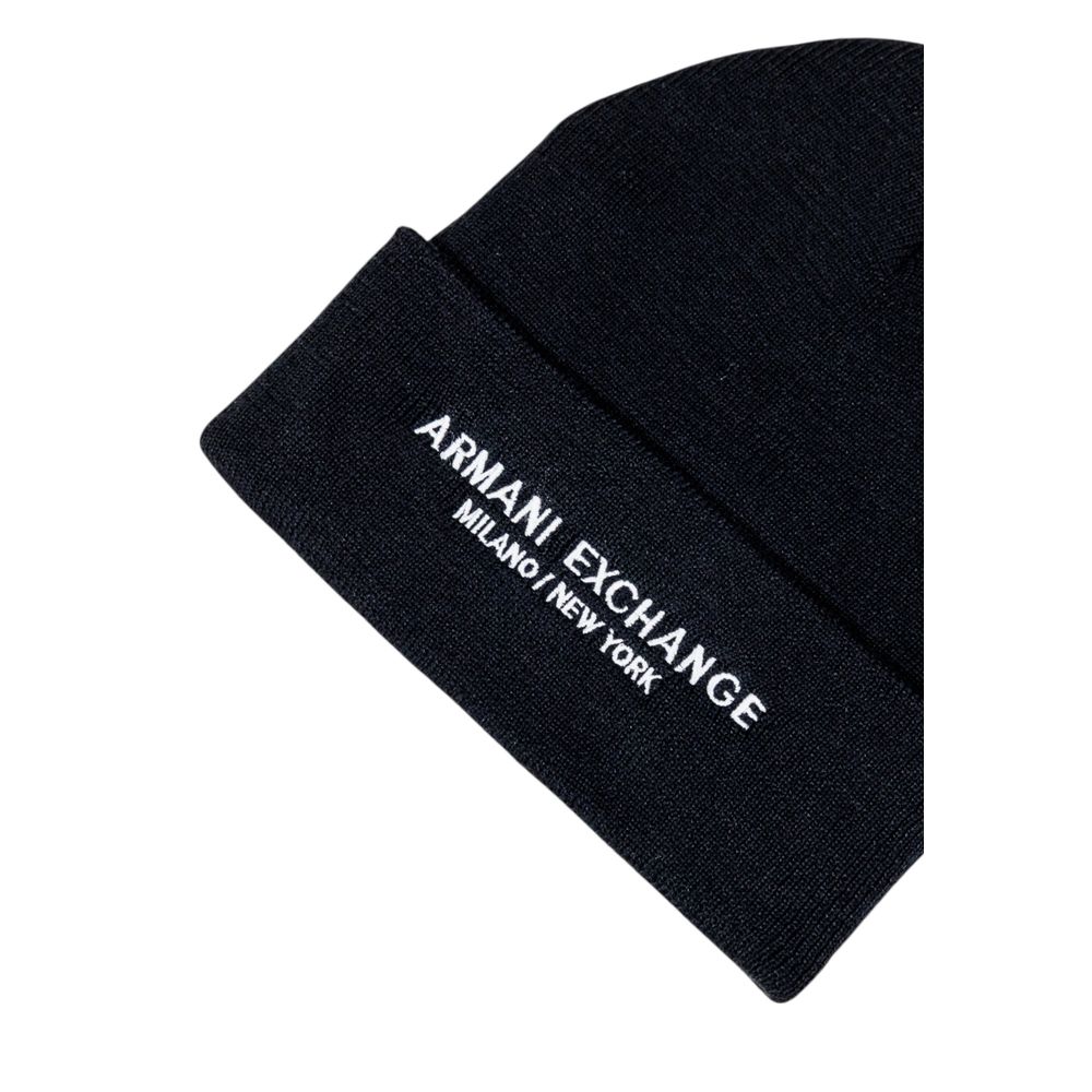 Armani Exchange Zwarte Polyester Cap (Honkbalpet)