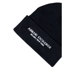 Armani Exchange Zwarte Polyester Cap (Honkbalpet)