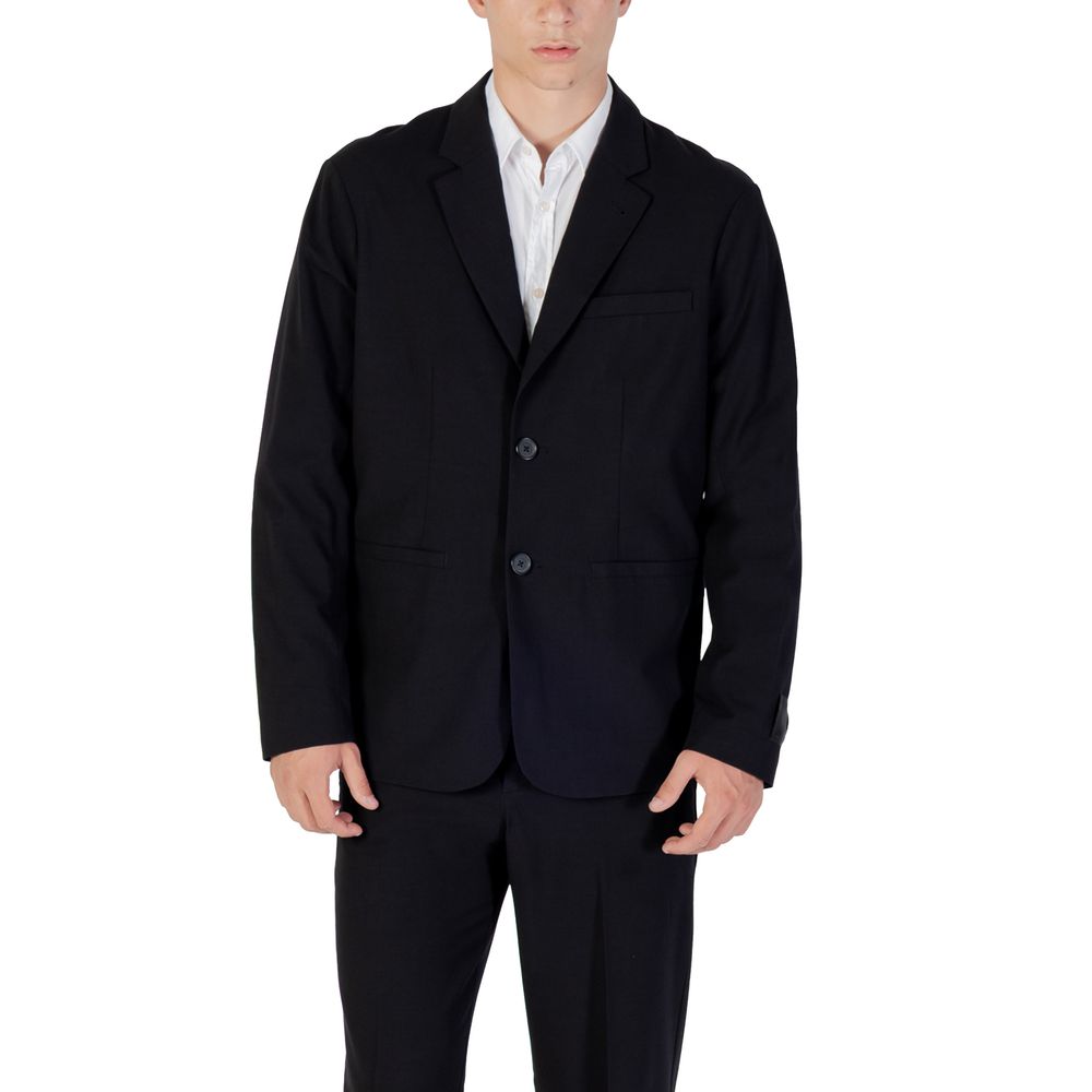 Armani Exchange Schwarzer Lyocell Blazer