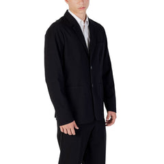 Armani Exchange Schwarzer Lyocell Blazer