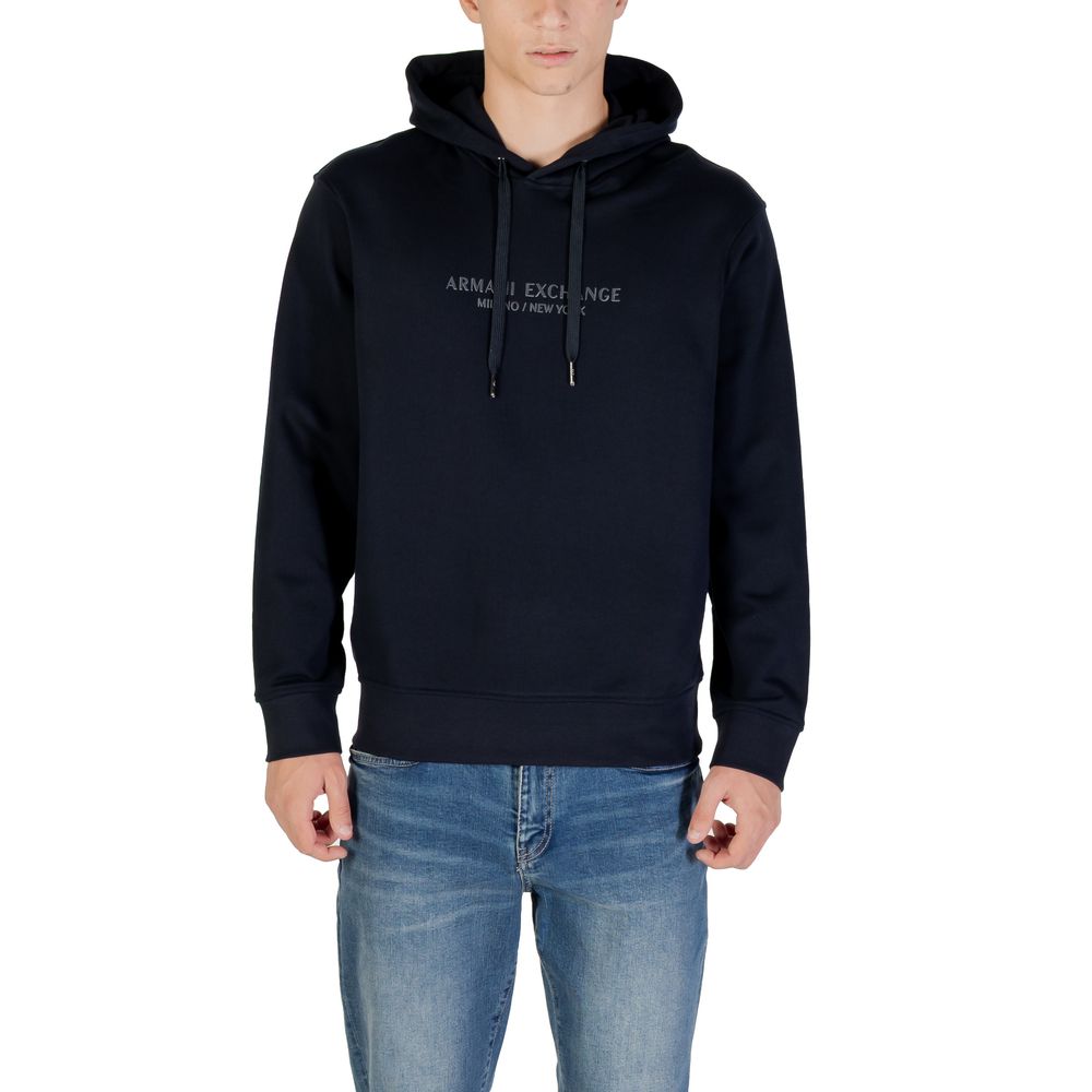 Armani Exchange Blauer Baumwoll-Hoodie