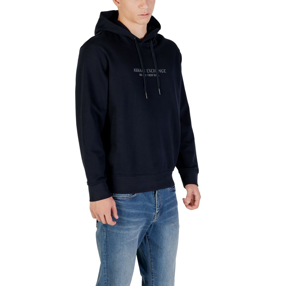 Armani Exchange Blauer Baumwoll-Hoodie