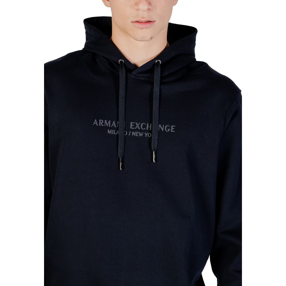 Armani Exchange Blauer Baumwoll-Hoodie