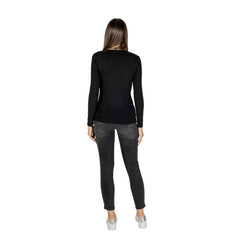 Armani Exchange Black Cotton Long Sleeve T-Shirt