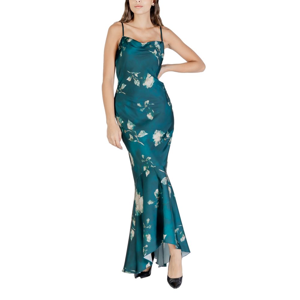 Rinascimento Bicolor Polyester Long Dress