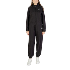 EA7 Emporio Armani Schwarzer Baumwoll-Trainingsanzug