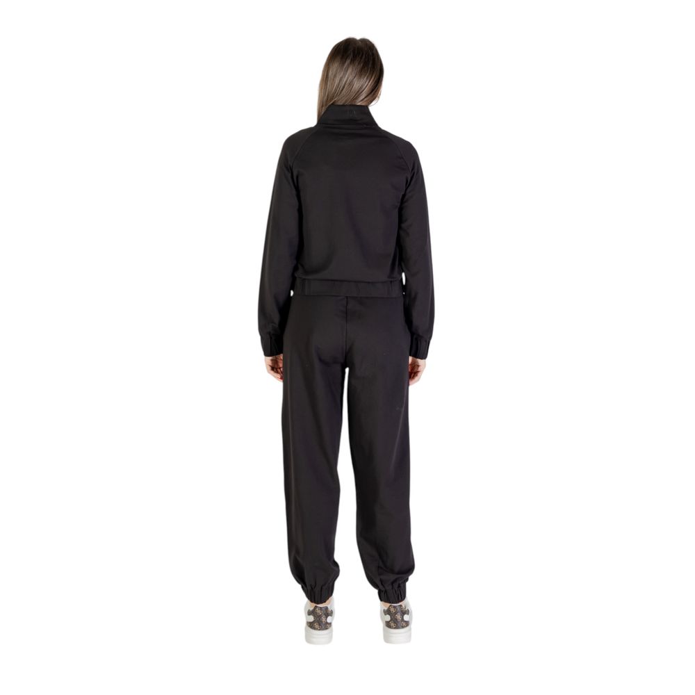 EA7 Emporio Armani Schwarzer Baumwoll-Trainingsanzug