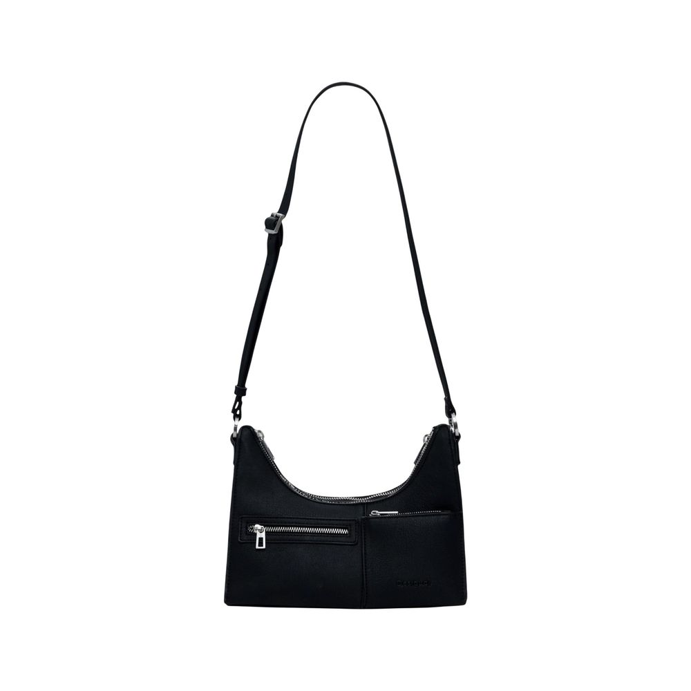 Desigual Schwarze Polyethylen-Handtasche
