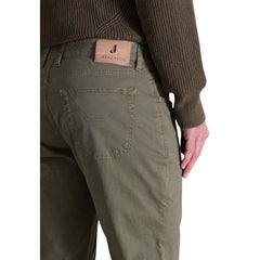 Jeckerson Groene Katoenen Skinny Broek