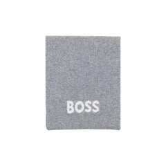 Hugo Boss Gray Polyacrylic Scarf