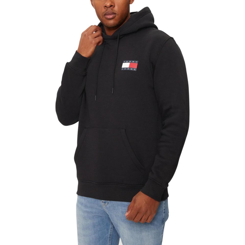 Tommy Hilfiger Jeans Hoodie aus schwarzer Baumwolle
