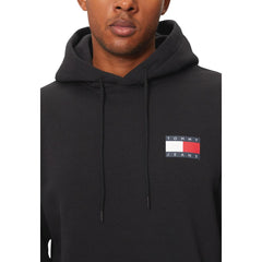 Tommy Hilfiger Jeans Hoodie aus schwarzer Baumwolle