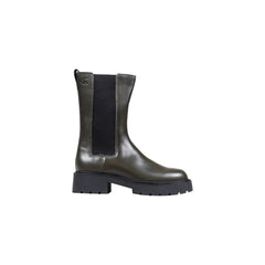 Calvin Klein Jeans Gray Leather Ankle Boots
