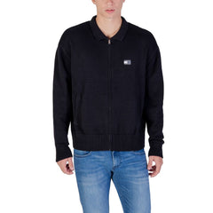 Tommy Hilfiger Jeans Cardigan aus recycelter Baumwolle, schwarz