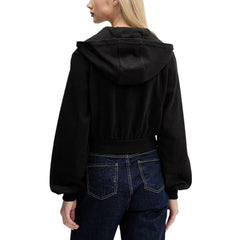 Tommy Hilfiger Jeans Hoodie aus recycelter Baumwolle, Schwarz