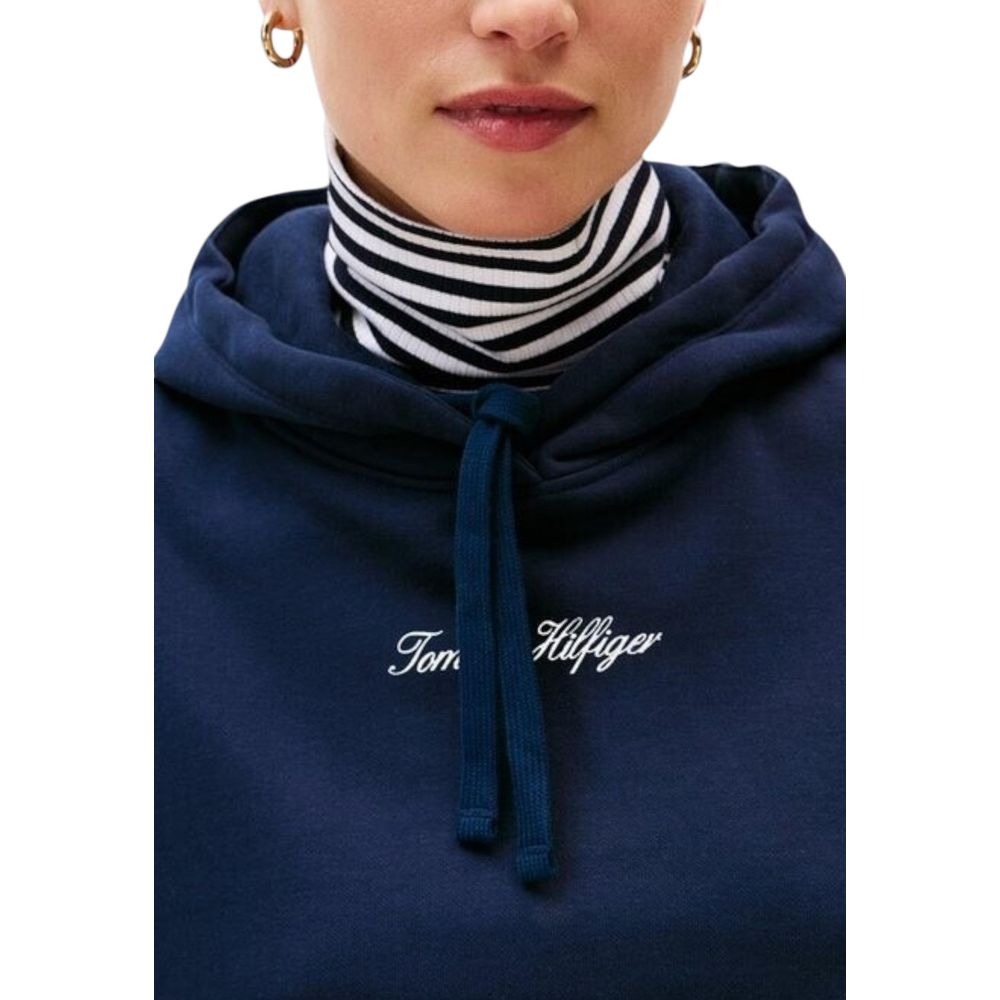 Tommy Hilfiger Blauer Hoodie aus recycelter Baumwolle