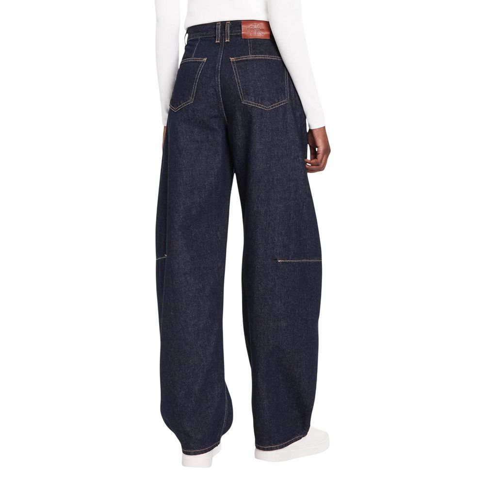 Calvin Klein Jeans Blaue Baumwoll-Mom-Jeans