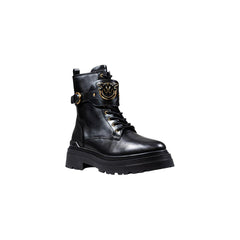 PINKO Schwarze Lederstiefeletten