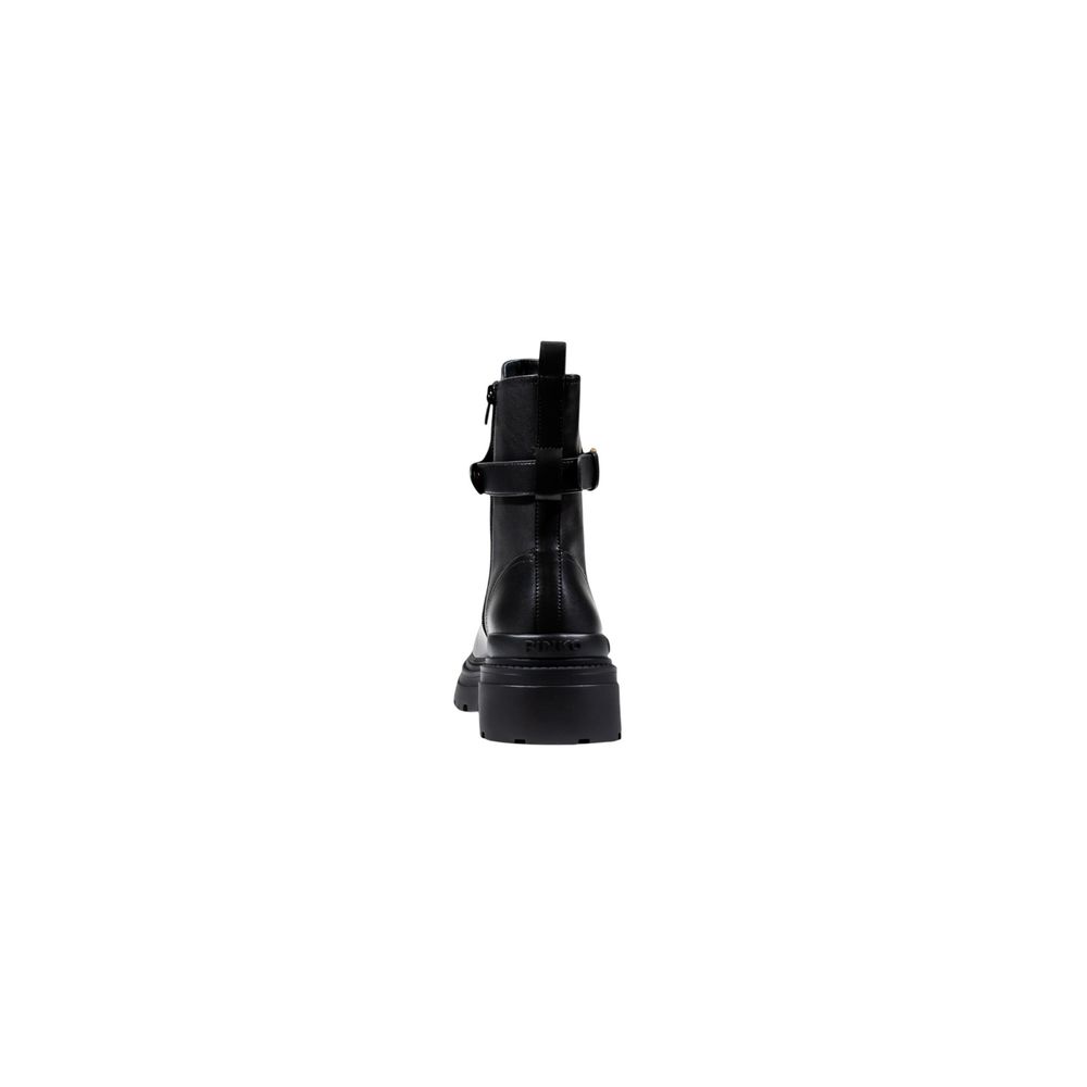 PINKO Schwarze Lederstiefeletten