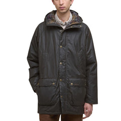 Barbour Parka aus grüner Baumwolle