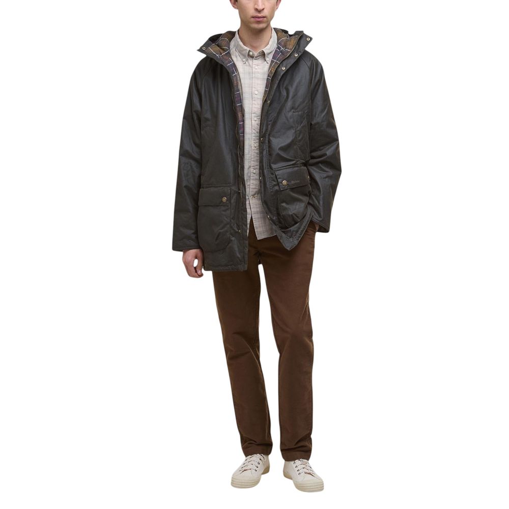 Barbour Parka aus grüner Baumwolle
