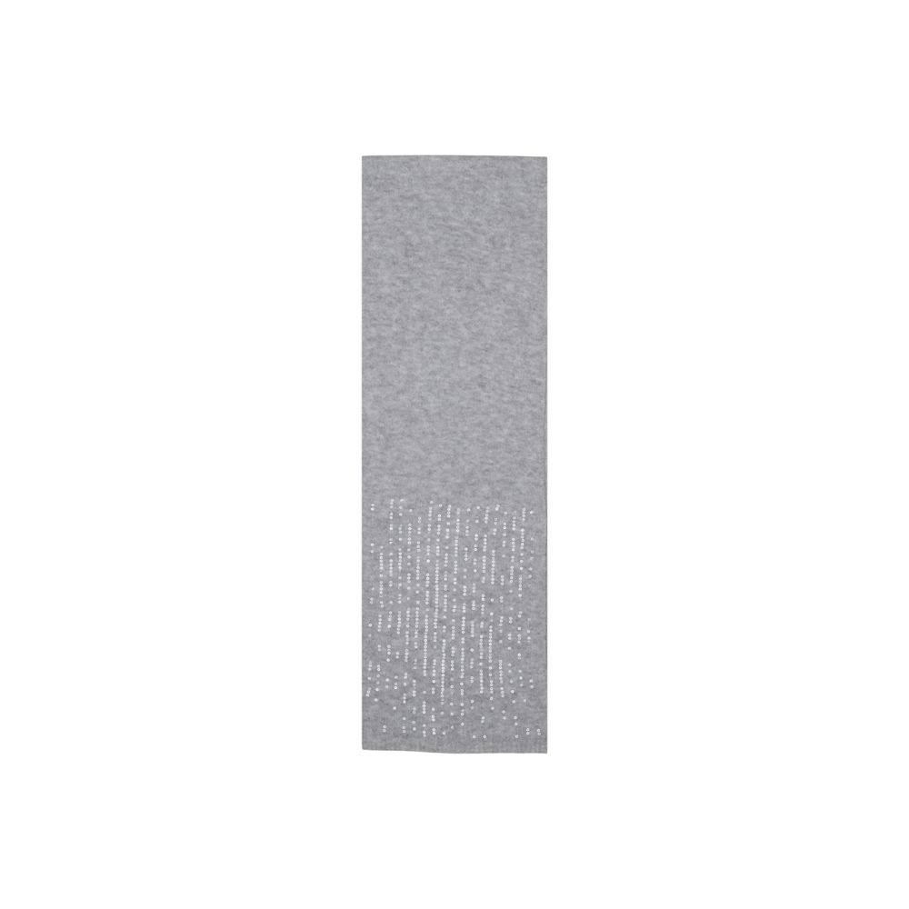Pieces Grauer Schal aus recyceltem Polyester