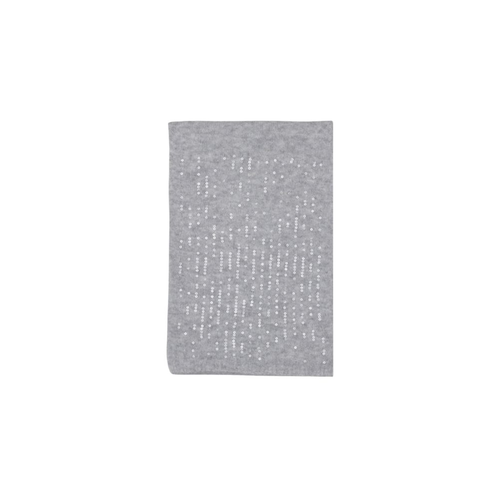 Pieces Grauer Schal aus recyceltem Polyester
