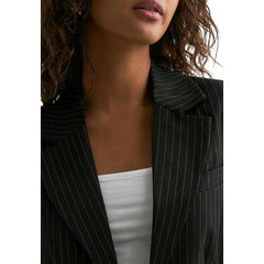 Nur Blazer aus recyceltem schwarzem Polyester