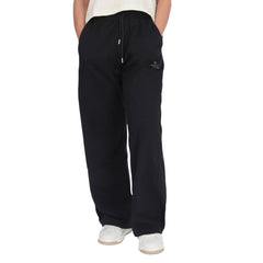 County of Milan Schwarze Jogginghose aus Baumwolle (Workout-Hose)