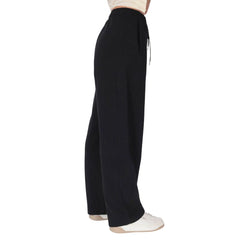 County of Milan Schwarze Jogginghose aus Baumwolle (Workout-Hose)