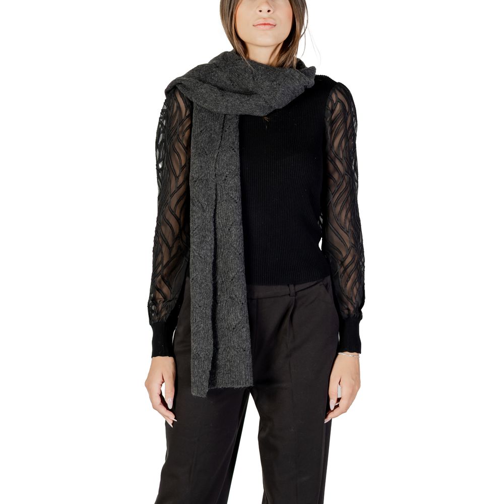 Only – Grauer Schal aus recyceltem Polyester