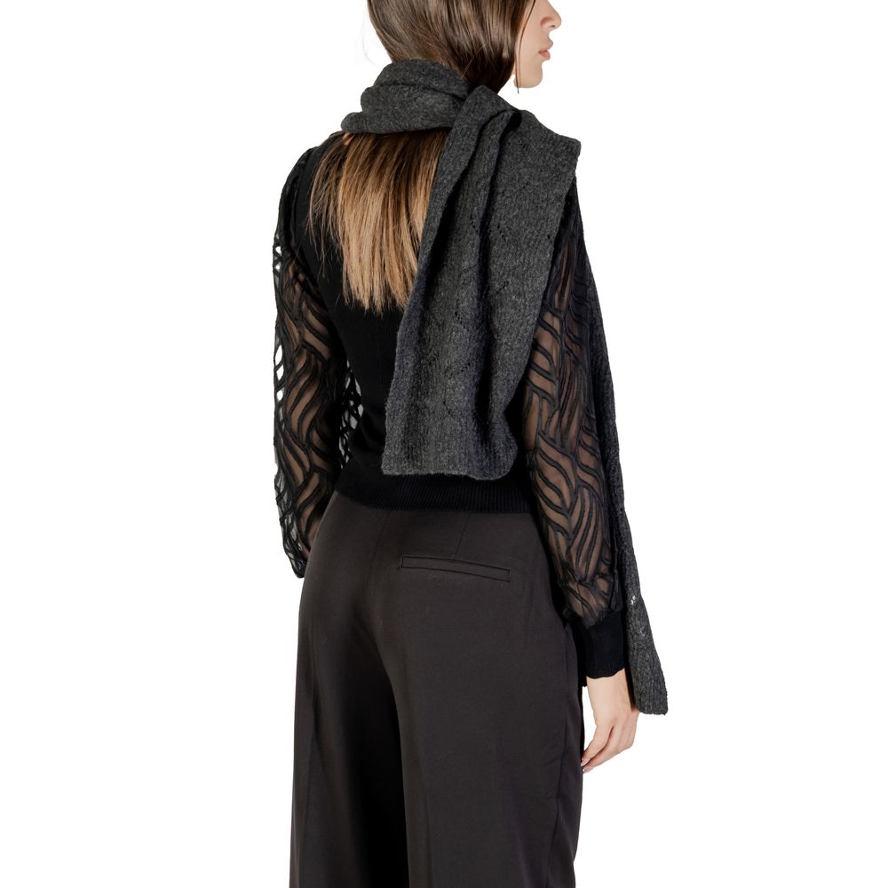Only – Grauer Schal aus recyceltem Polyester