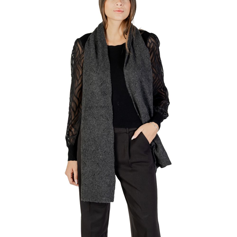 Only – Grauer Schal aus recyceltem Polyester