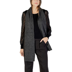 Only – Grauer Schal aus recyceltem Polyester