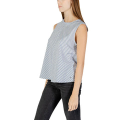 Tommy Hilfiger Jeans blauwe katoenen tanktops