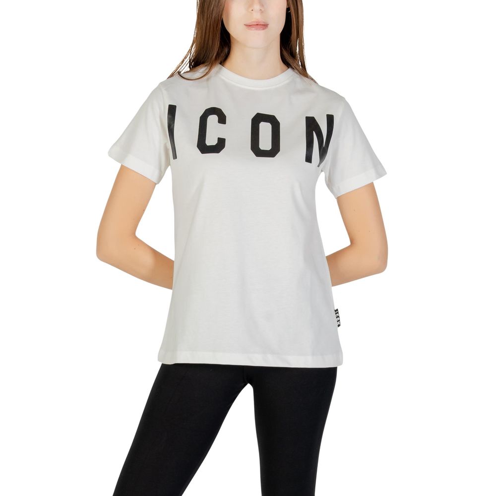 T-Shirt aus Baumwolle „Icon“ in Creme
