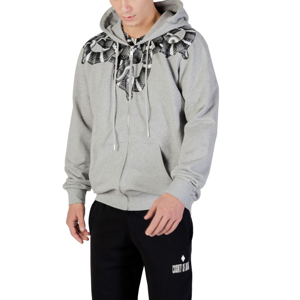 Kapuzenpullover aus grauer Baumwolle von County of Milan