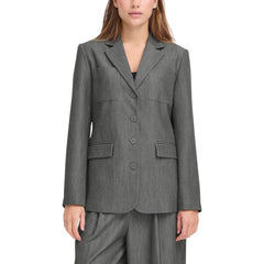ICHI Grauer Polyester-Blazer